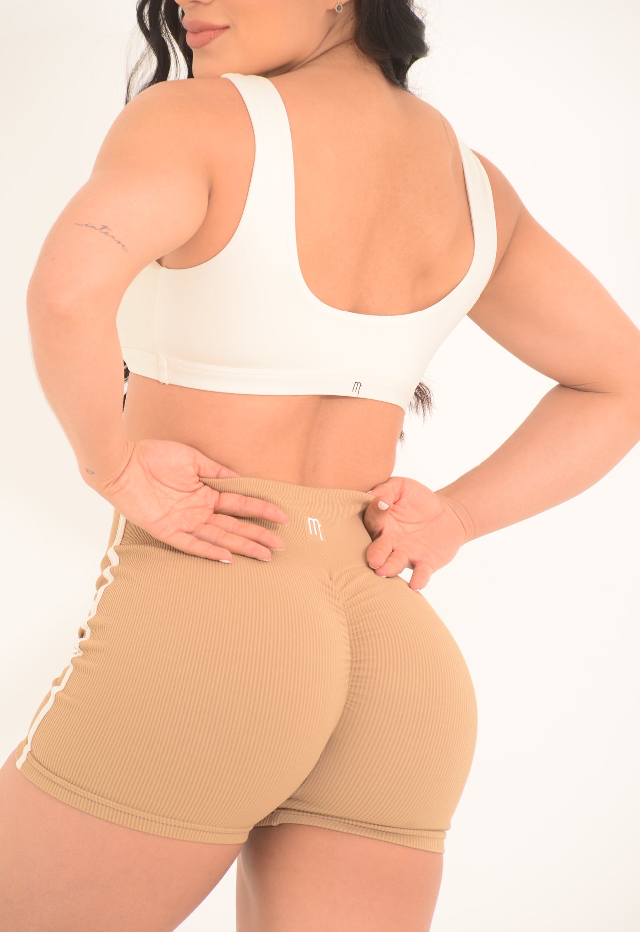 SHORT BASIC ACANALADO BICOLOR