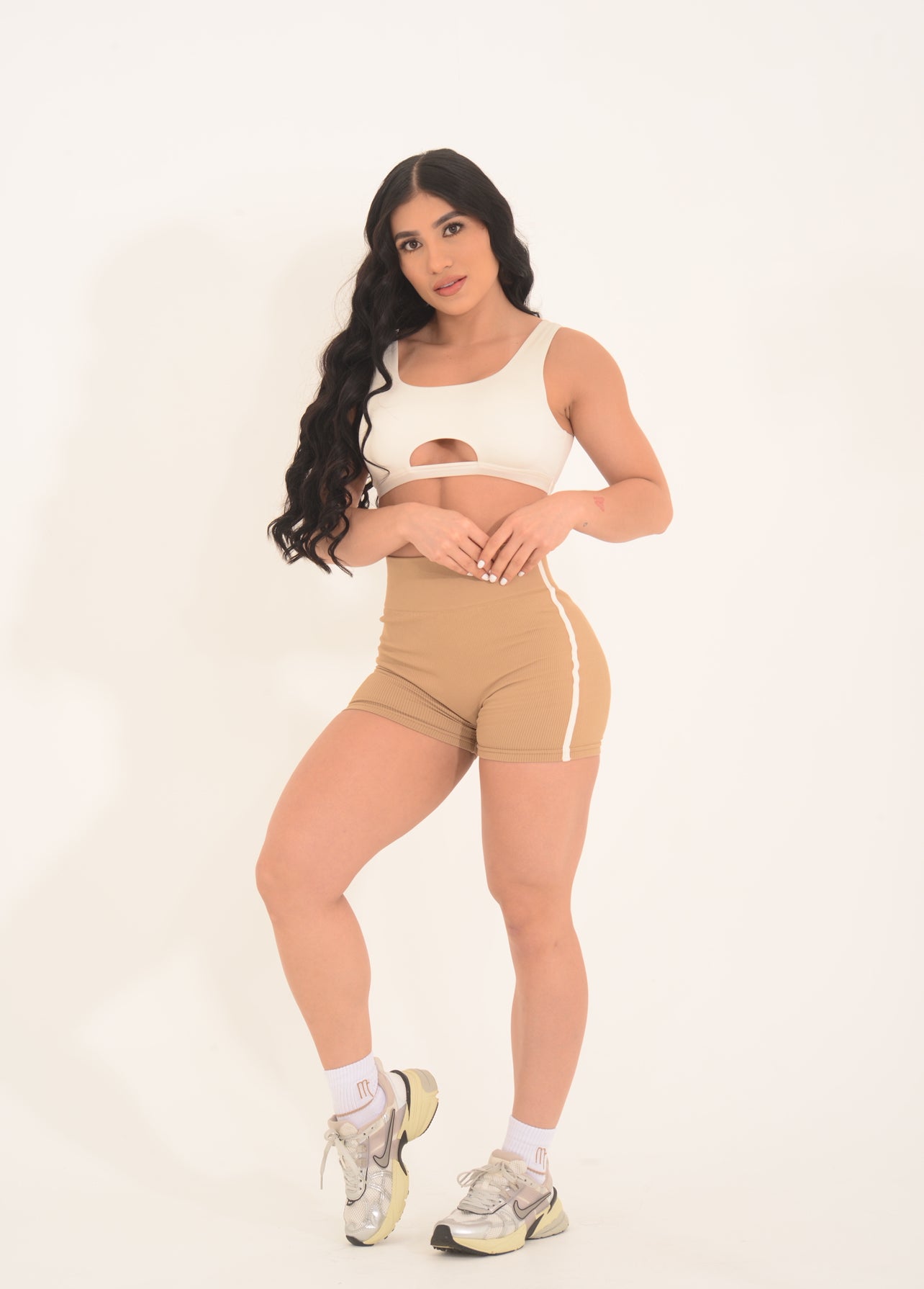 SHORT BASIC ACANALADO BICOLOR